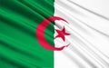 Flag of Algeria - North Africa Royalty Free Stock Photo